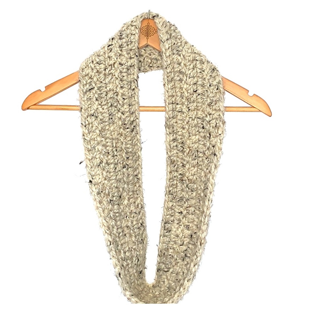 Chunky crochet infinity scarf handmade scarves